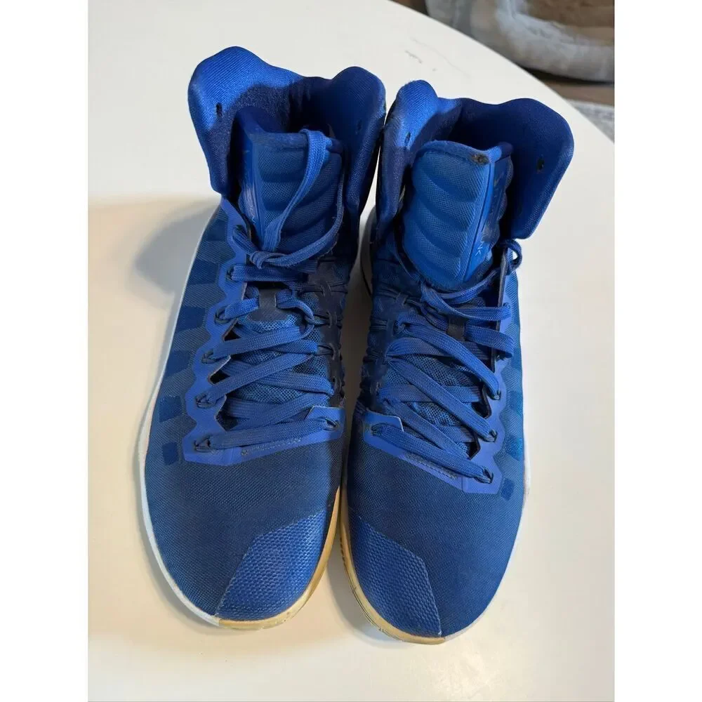 Nike Men's Size 9.5 Hyperdunk Zoom Basketball Shoes Royal Blue White Athletic